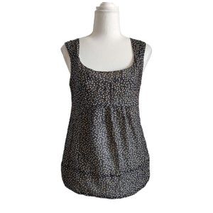 Cue silk blend polka dot sleeveless top